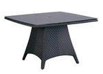 48" SR Dining Table w/ Woven Glass Top