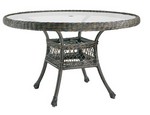 36" Round Bistro Table w/ Glass Top