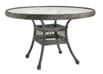 48" Round Dining Table w/ Glass Top