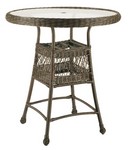 36" Round Bar Table w/ Glass Top