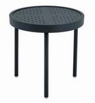 18" Round Side Stamped Aluminum Table