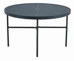 48" Round Dining Stamped Aluminum Table