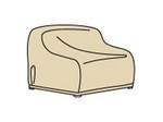 X-Large Loveseat / Corner Sectional / Curved Loveseat 