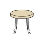 28" Square & 24" Round Tables