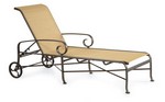 Veneto Sling Chaise with Wheels