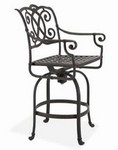 Volterra Swivel Bar Stool w/Arms