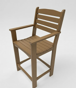Cafe Arm Counter Chair
