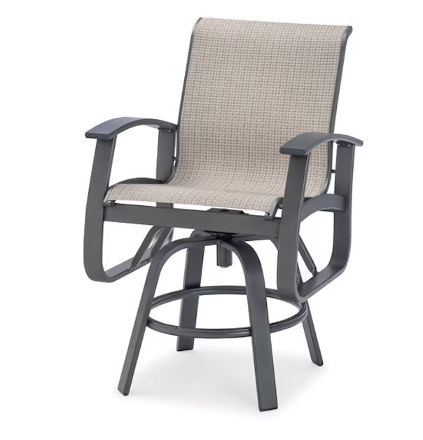 Balcony Height Swivel Arm Chair