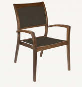 Topaz Sling Arm Chair (Brown)