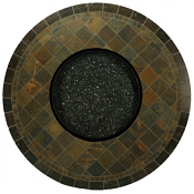 54" Rd. Slate J Firepit Top