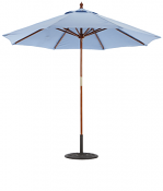 132/232 9' Wood Market Umbrella