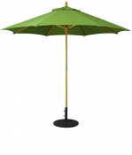 131 9' Wood Market Umbrella