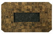 48" x 84" Rect Marble X Top